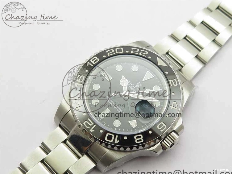 Master Black GMT A3186 Black Best II 116710LN Steel SS on Edition Bracelet 316L ROF Ceramic Dial 0422